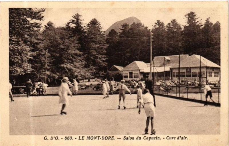 Carte postale ancienne G. D'O. - Le Mont-Dore - Salon du Capucin - Cure d'air à Mont-Dore
