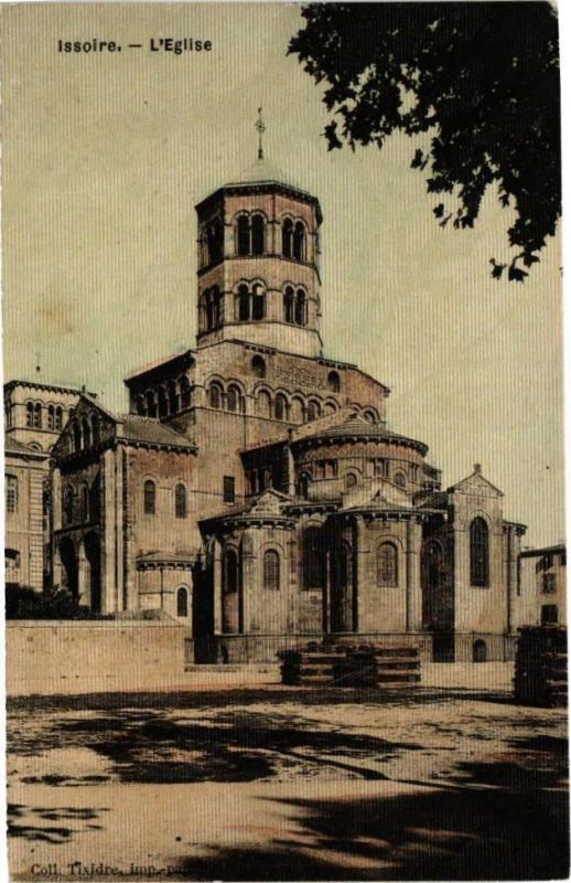 Carte postale ancienne Issoire - L'Eglise à Issoire