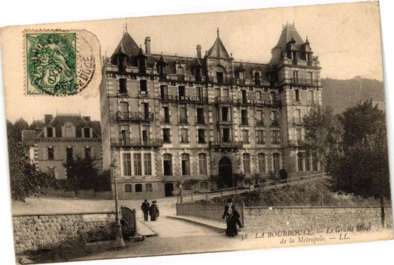 Carte postale ancienne La Bourboule - Le Grand Hotel de la Metropole à La Bourboule