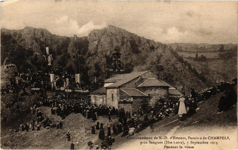 Carte postale ancienne Couronnement de N.-D. d'Estours Paroisse de Champels Pres Saugues(202979) à Saugues