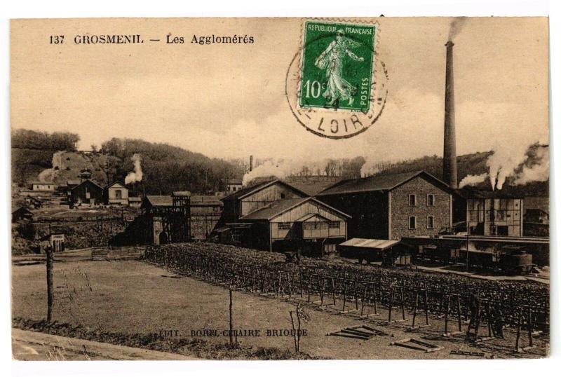 Carte postale ancienne Grosmenil - lES Agglomeres