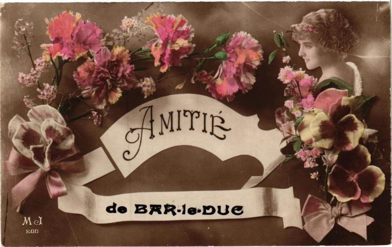 Carte postale ancienne Amitié de Bar le Duc à Bar-le-Duc