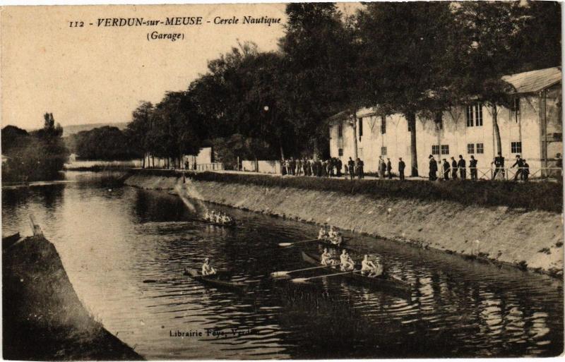 Carte postale ancienne Verdun-Cercle Nautique à Verdun