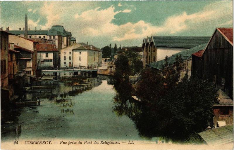 Carte postale ancienne Commercy-Vue prise du Pont des Religieuses à Commercy