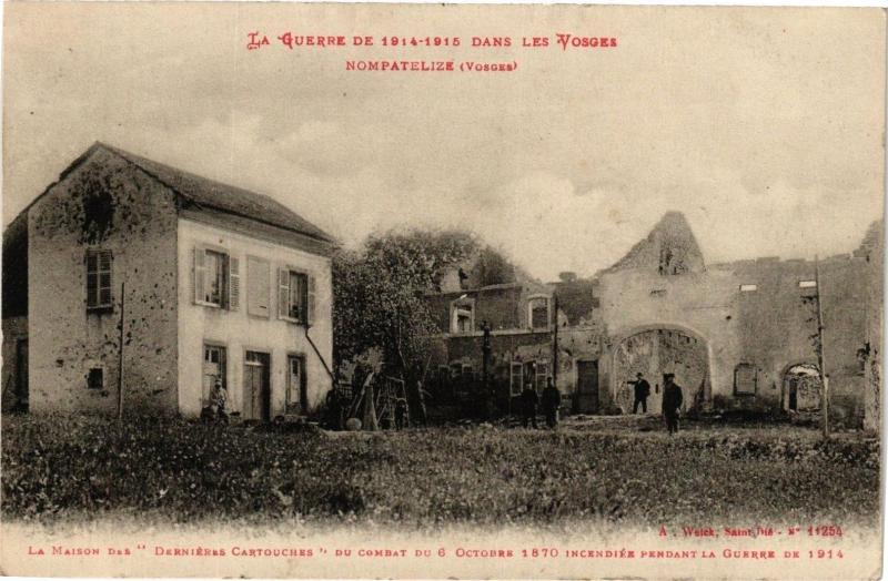 Carte postale ancienne La Guerre de 1914-1915 Dans le Vosges Nompatelize à Nompatelize