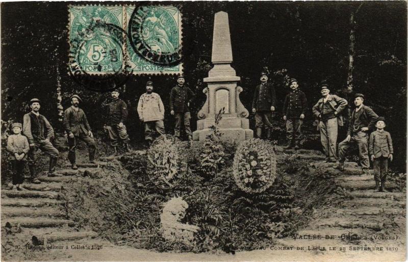 Carte postale ancienne Vallée de Celles - Combat de l'actus de 28 Septémbre 1820