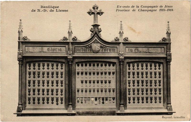 Carte postale ancienne Basilique de N-D. de Liesse Ex-voto de la Compagnie de Jesus ..