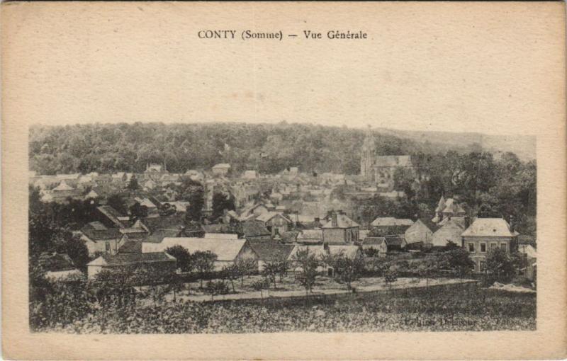Carte postale ancienne Conty vue générale à Conty