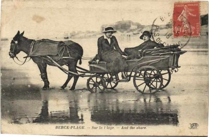 Carte postale ancienne Berck-Plage - Sur la l lage à Berck