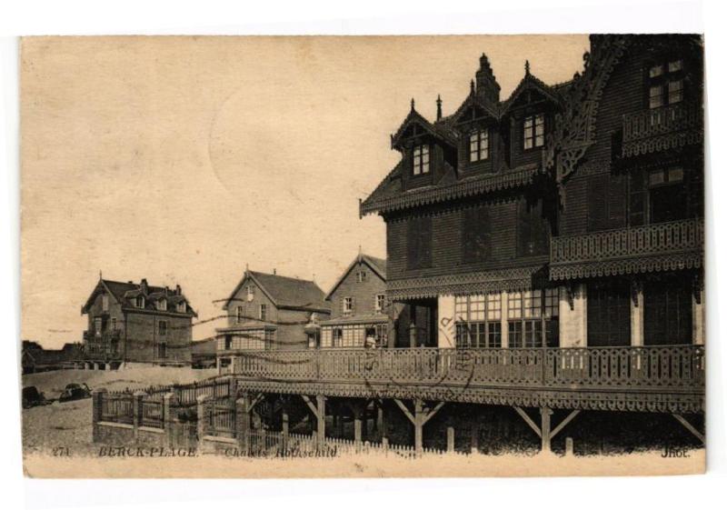 Carte postale ancienne Berck-Plage - Chalets à Berck