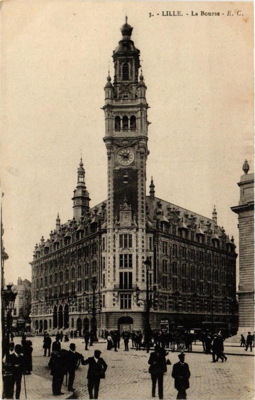 Carte postale ancienne Lille - La Bourse à Lille