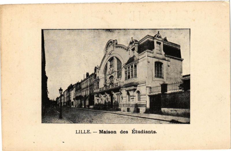 Carte postale ancienne Lille - Maison des Etudiants à Lille