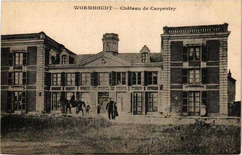 Carte postale ancienne Wormhoudt - Chateau de Carpentry