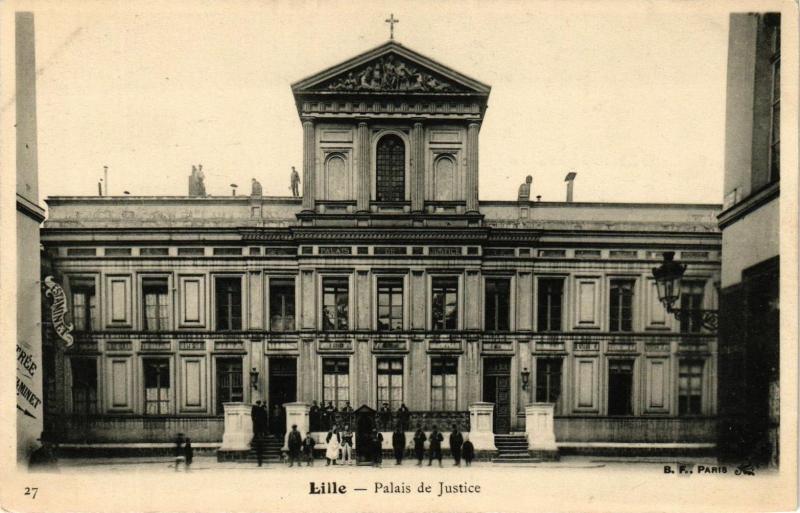 Carte postale ancienne Lille - Palais deJustice à Lille