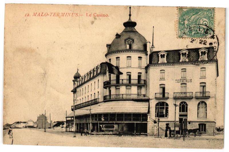 Carte postale ancienne Malo-les-Bains - Le casino