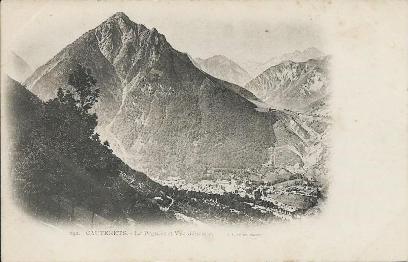 Carte postale ancienne Le Pegère et vue Générale à Cauterets