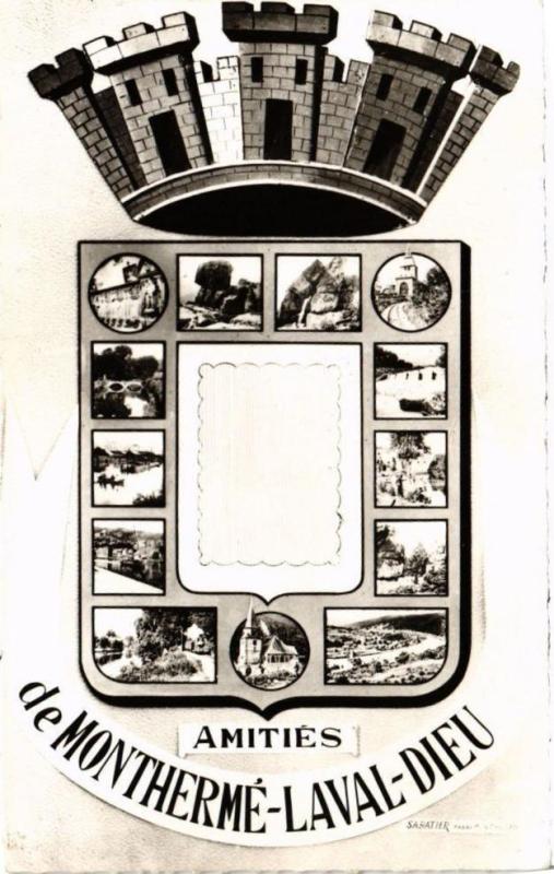 Carte postale ancienne Amitiés de Montherme-Laval-Dieu