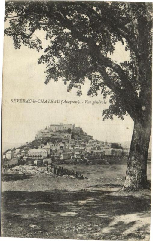 Carte postale ancienne Severac-le-Chateau - Vue générale