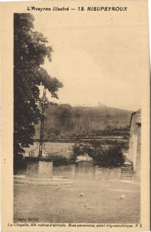 Carte postale ancienne Rieupeyroux - La Chapelle à Rieupeyroux