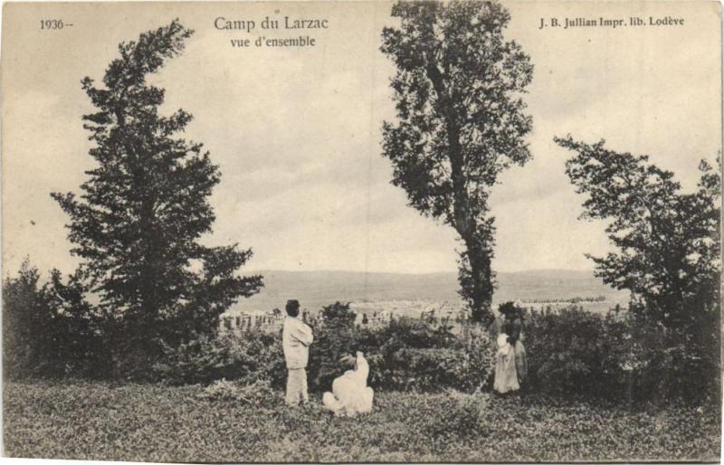 Carte postale ancienne Camp du Larzac - Vue d'ensemble