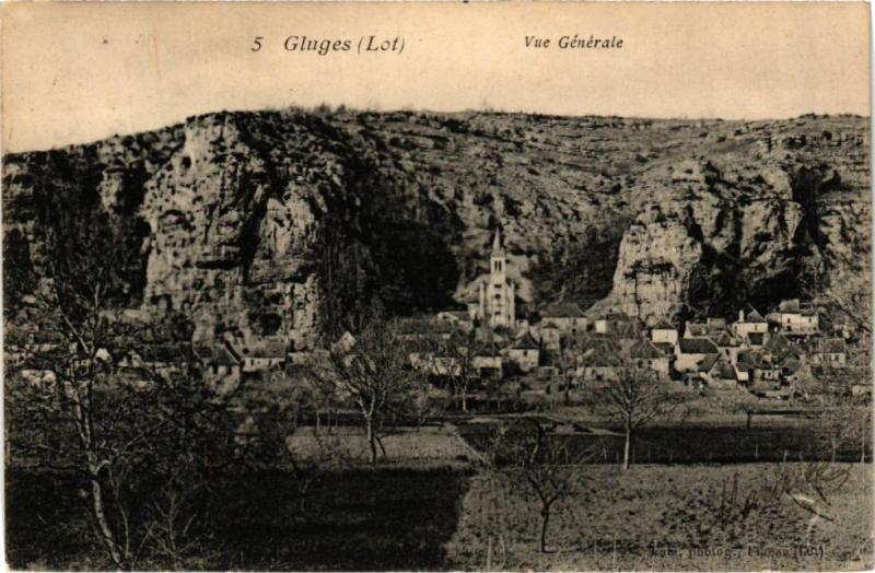 Carte postale ancienne Gluges - Vue générale