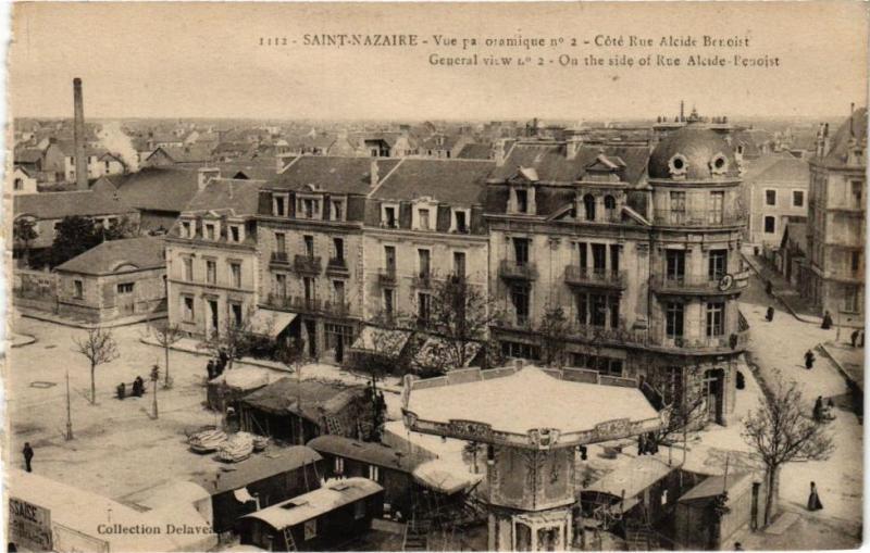Carte postale ancienne Saint-Nazaire - Vue panoramique - Cote Rue Alcide Benoist - General. à Saint-Nazaire