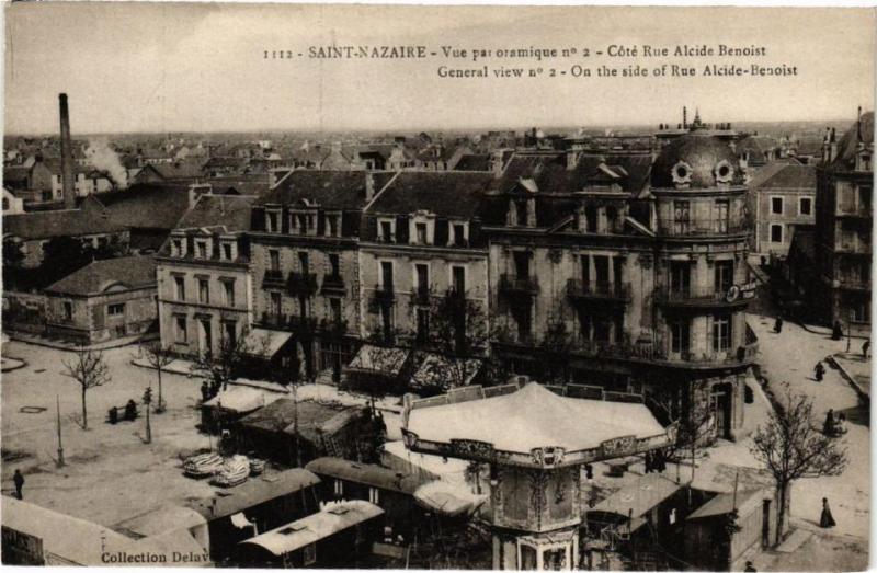 Carte postale ancienne Saint-Nazaire - Vue panoramique - Cote Rue Alcide-de-Benoist General à Saint-Nazaire