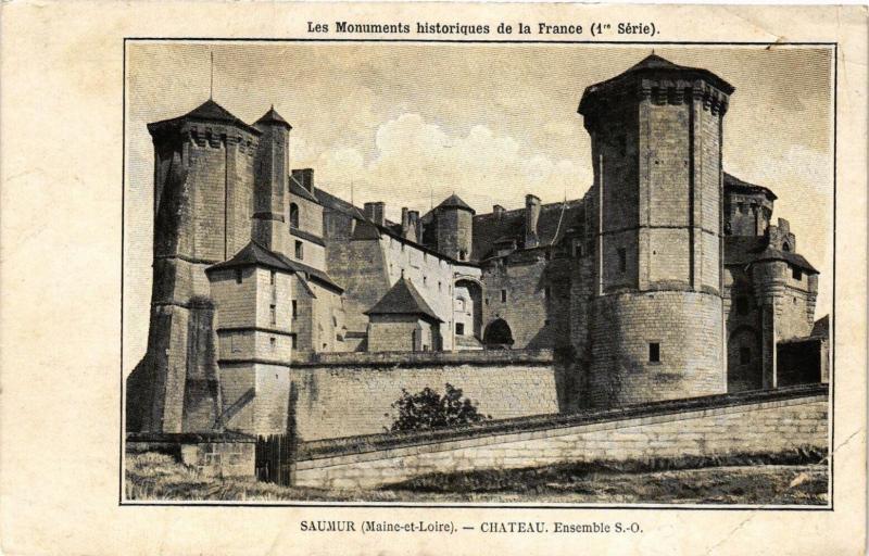 Carte postale ancienne Les Monuments historiques de la rance - Saumur (Maine-et-Loire) à Saumur