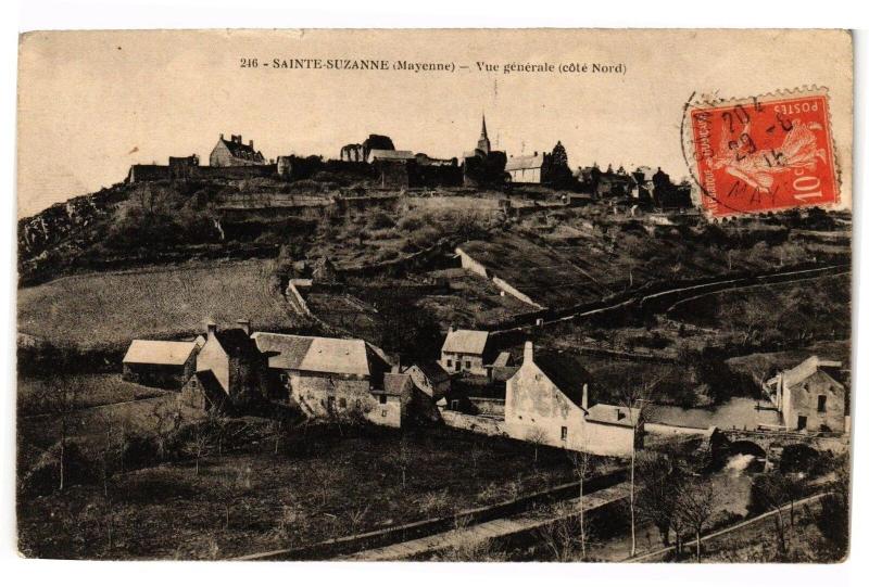 Carte postale ancienne Saint Suzanne .- Vue generale