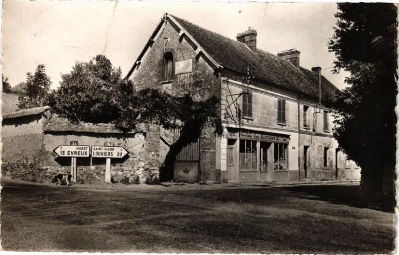 Carte postale ancienne Le Débit de Tabac - Fontaine-sous-Jouy à Fontaine-sous-Jouy
