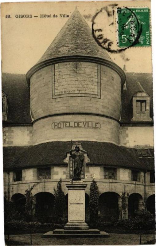 Carte postale ancienne Gisors - Hotel de Ville à Gisors