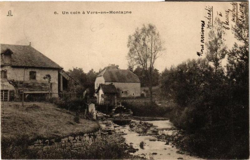 Carte postale ancienne Un coin a Vers-en-Montagne à Vers-en-Montagne