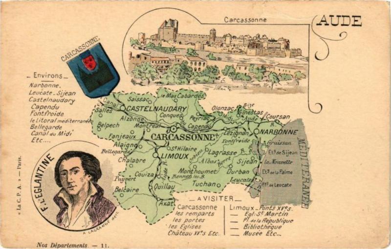 Carte postale ancienne Carcassonne à Carcassonne