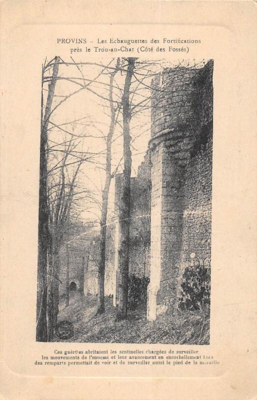 Carte postale ancienne Provins Les Echauguettes Des Fortifications à Provins