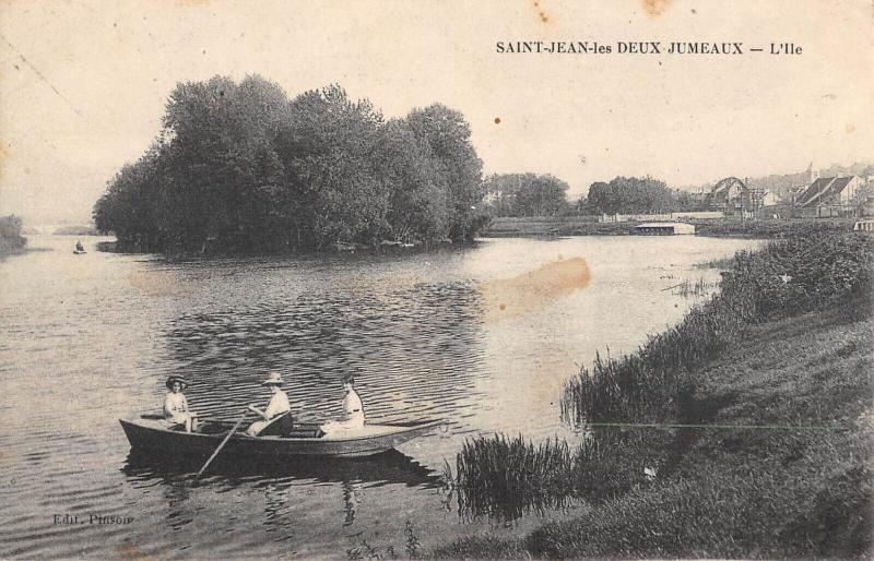 Carte postale ancienne Saint Jean Les Deux Jumeaux - L'Ile à Saint-Jean-les-Deux-Jumeaux