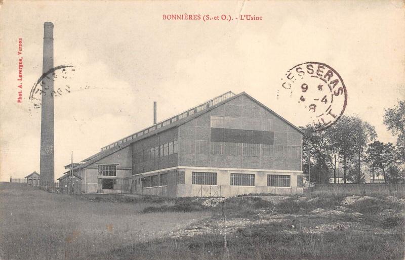 Carte postale ancienne Bonnieres - L'Usine
