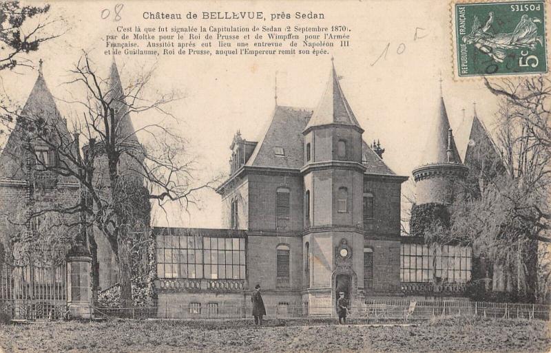 Carte postale ancienne Chateau De Bellevue - Pres Sedan à Sedan