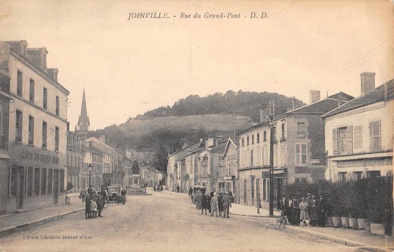 Carte postale ancienne Joinville - Rue Du Grand Pont à Joinville