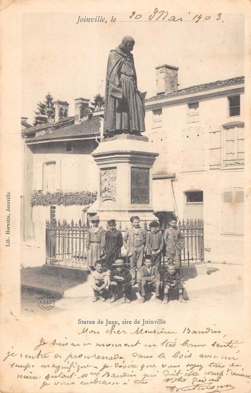 Carte postale ancienne Joinville - Statue De Jean Sire De Joinville à Joinville