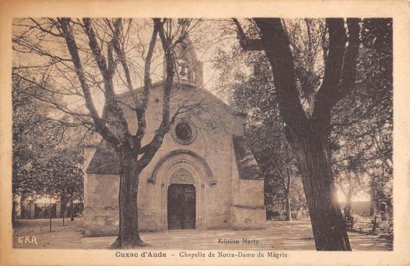 Carte postale ancienne Cuxac D'Aude - Chapelle De Notre Dame De Magrie à Cuxac-d'Aude