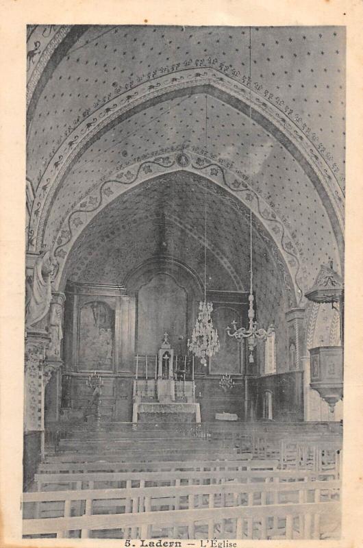 Carte postale ancienne Ladern - Eglise
