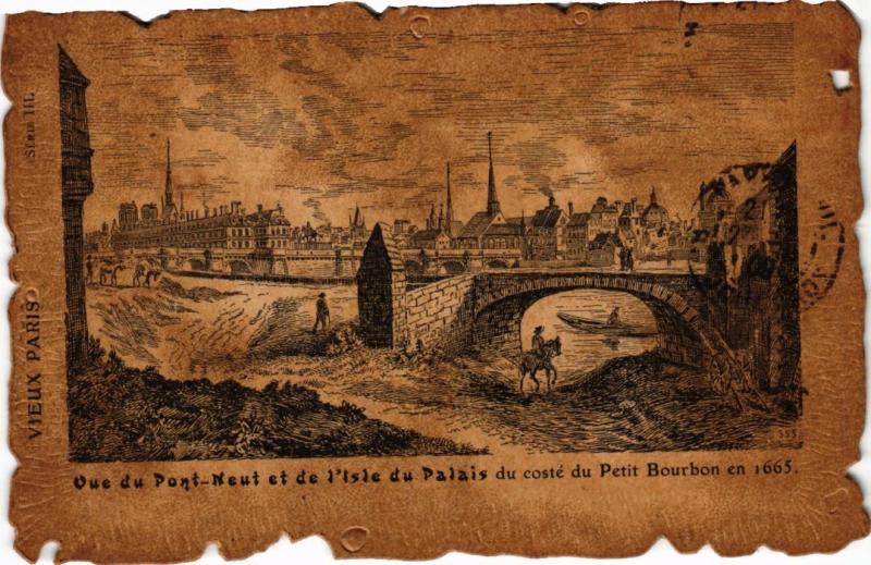 Carte postale ancienne Vue du Pont-Neuf et de l'Isle du Palais à Paris 1er