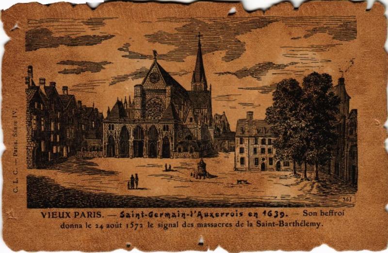 Carte postale ancienne Vieux Paris Saint-Germain-l'Auxerrois