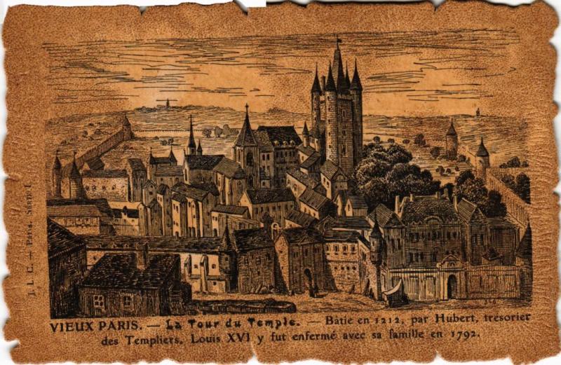 Carte postale ancienne Vieux Paris Tour du Temple