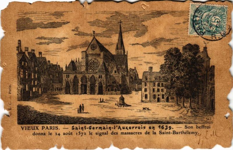 Carte postale ancienne Vieux Paris Saint-Germain-l'Auxerrois