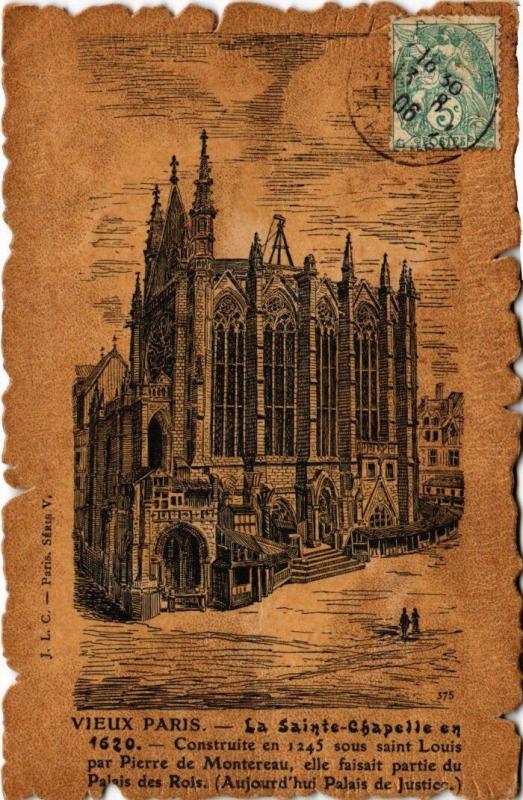 Carte postale ancienne Vieux Paris Sainte-Chapelle