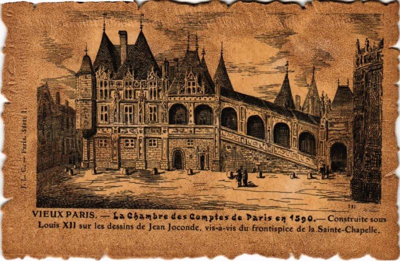 Carte postale ancienne Vieux Paris Chambre des Comptes