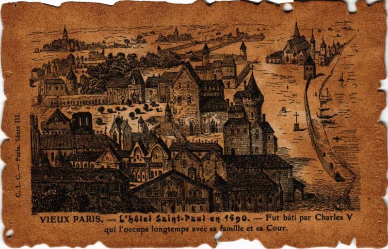 Carte postale ancienne Vieux Paris Hotel Saint-Paul