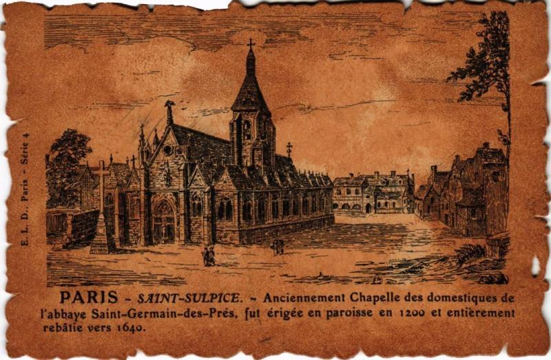 Carte postale ancienne Vieux Paris Saint-Sulpice