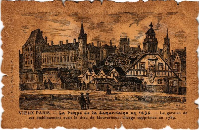 Carte postale ancienne Vieux Paris Pompe de la Samaritaine